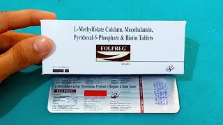 Folpreg Tablet Uses In Hindi  Lmethylfolate Mecobalamin amp pyridoxal5phosphate Biotin Tablets [upl. by Eissahc811]