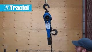 Tractel’s Bravo manual lever hoist [upl. by Nylcsoj]