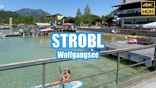 Strobl am Wolfgangsee Austria 🇦🇹 Walking tour ☀️ 4K HDR [upl. by Alita371]