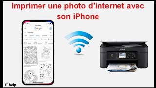 Comment imprimer une photo dinternet directement avec son Iphone [upl. by Alledi696]