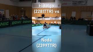 🚀Was für ein verrückter Ballwechsel  Hidalgo2281TTR vs Noda2399TTR tischtennis pingpong [upl. by Slifka201]