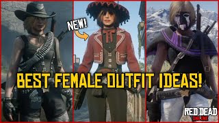 TRYHARD amp CUTE FEMALE OUTFITS  RDR2 ONLINE  FREE ROAM SHOWCASE [upl. by Helban489]