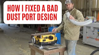 Dewalt Thickness Planer How I fixed a bad DESIGN [upl. by Nahor577]