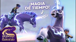 ¡ASOMBROSA UNICORNIO CON MAGIA DE CLIMA ⚡️  Academia Unicornio  Dibujos animados para Niños [upl. by Nosemyaj]