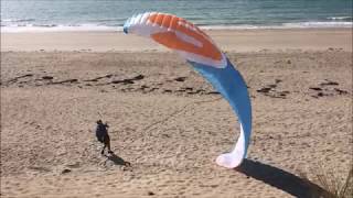 Parapente soaring  gestion de voile  Bricqueville sur mer  Normandie France [upl. by Assehc559]