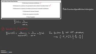 TD11 Exercice7  Etude de fonction [upl. by Undis]