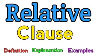 Relative clause  What is relative clause  Relative clause examples  Relative clauses  clause [upl. by Faxon]