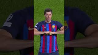 LEWANDOWSKI BAGS HATTRICK 🔥 [upl. by Eiryk]