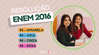 Enem 2016  Autoria Linguagem  Questão 96  Linguagens prova amarela [upl. by Dorran]