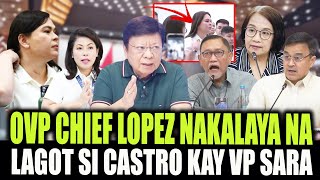 TAMA SI CONG DANTE CHIEF ATTY LOPEZ NAGPASALAMAT VP SARA FRANCE CASTRO QUADCOM KAYO DAPAT MAKULONG [upl. by Malinda]