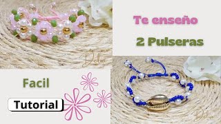 DIY Te Enseño Hacer 2 Pulseras Fácilmente Fast Mode [upl. by Day]