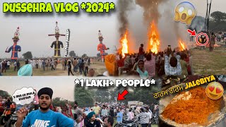 Dussehra vlog 2024😍 1 lakh people on Dussehra 😱 [upl. by Nacul]