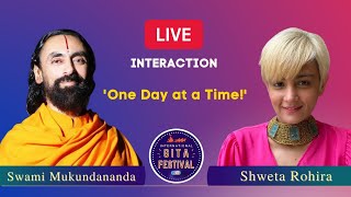 One Day at A TIME  Bhagavad Gita  Swami Mukundananda in exclusive interaction with Shweta Rohira [upl. by Shayla]