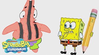 SpongeBob  KritzelBob kehrt zurück  Die besten KritzelBobMomente  SpongeBob Schwammkopf [upl. by Eirrehc]