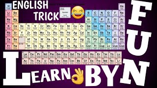 Learn  Memories full periodic table fastly funny amp easily trick inEnglish 2021 [upl. by Leiand]