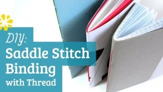 DIY Saddle Stitch Bookbinding Tutorial  Sea Lemon [upl. by Varipapa]