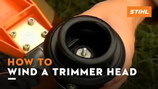 How to Wind a STIHL Trimmer Head  How To [upl. by Nart]