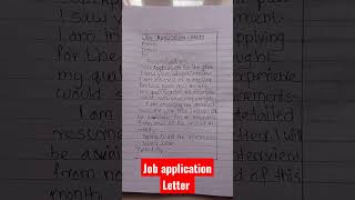 job application letter  job application letter format [upl. by Alissa259]