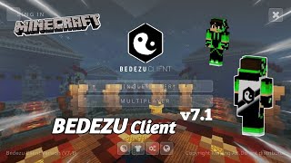 BEDEZU CLIENT v71 MCPE   MINECRAFT PE [upl. by Onailimixam]