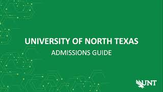 Guide to UNT Admissions [upl. by Adnilym547]