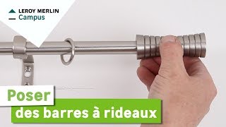 Comment poser des barres à rideaux  Leroy Merlin [upl. by Allimaj]