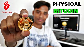 Denarium Physical Bitcoin  Unboxing amp Review  Denarium Custom Gold Plated 2018 [upl. by Eidroj]