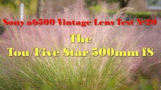 Sony a6500 Vintage Lens Test 20 Tou Five Star 500mm f8 [upl. by Padraic]