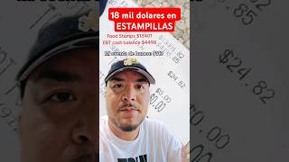 Tiene 18 mil dolares en estampillas de comida en Estados Unidos ebt foodstamps estampillas co [upl. by Orteip]