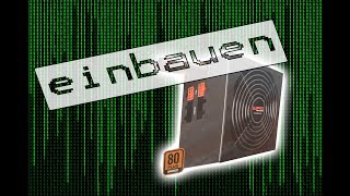 Netzteil einbauen und Kabel anschließen 🆗 PC Netzteil installieren  austauschen Anleitung [upl. by Kuehn]