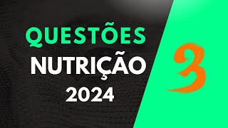 Questões de Nutrição  03 [upl. by Donelu]