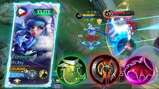 WHAT TO DO WHEN ENEMIES DONT GET ANTI HEAL🔥BEST RUBY BUILD AND ROTATION 2024 [upl. by Eustacia]