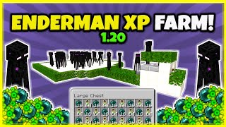 BEST ENDERMAN XP FARM EVER EASY In Minecraft Bedrock And Java 120 [upl. by Nerrad253]