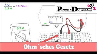 Ohm´sches Gesetz  einfach und anschaulich erklärt [upl. by Adnilasor]