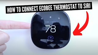 How To Connect Ecobee Smart Thermostat Premium To Siri amp Homekit [upl. by Obadiah]