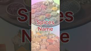 Spices Name📚learnenglish speakenglish vocubulary englishber [upl. by Otto]