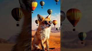 Desert fox chillin fox desert balloon balloonshow desertfox gen3 RunwayML [upl. by Behrens]