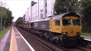 66701 on Engineering Train at Maidstone Barracks 29821 [upl. by Litch989]