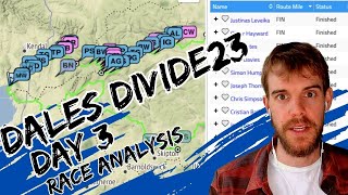 JUSTINAS LEVEIKA WINS  DALES DIVIDE 2023 BIKE PACKING RACE  Day 3 Analysis [upl. by Catto]