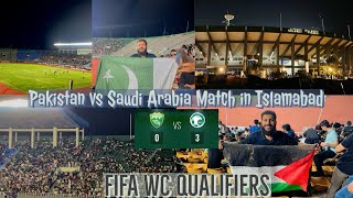 Pakistan vs Saudi Arabia Football Match Fifa WC 26 Qualifier  Jinnah Stadium Islamabad [upl. by Clyve]