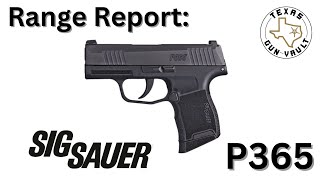 Range Report Sig Sauer P365 Micro Subcompact 9mm [upl. by Tesil439]