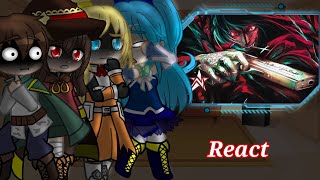 •Konosuba React ao rap Conde Dracula  NovatroopOfc [upl. by Nahs]