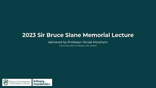 2023 Sir Bruce Slane Memorial Lecture [upl. by Wilen880]