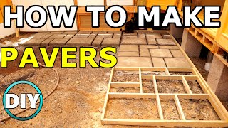 How To Make Your Own Concrete Pavers Like a Pro S1 Ep17 [upl. by Lahcear]