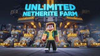 I BUILD BIGGEST NETHERITE FARM IN MINCRAFT SURVIVAL GAMEPLAY18 [upl. by Simsar896]