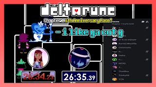 I beat the WORLD RECORD HOLDER in this race DELTARUNE 6th Anniversary Speedrun Race Highlights [upl. by Eceirehs881]