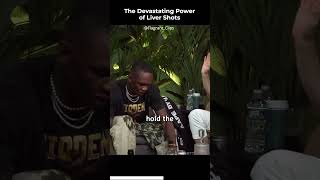 Israel Adesanya  Crazy Liver Shots shorts podcast [upl. by Annua267]