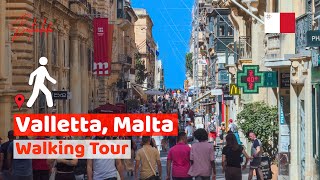 Valletta Walking Tour Malta Island Capital Guide 2 [upl. by Dewitt]