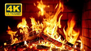 🔥 FIREPLACE Ultra HD 4K Fireplace with Crackling Fire Sounds Fireplace Burning Fire Background [upl. by Illil]