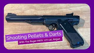 Shooting Pellets amp Darts with Ruger Mark IV 177 cal Airgun [upl. by Kessler137]