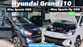 The Pros and Cons of 2024 Hyundai Grand i10 Nios Sportz vs HY Duo CNG vikasvlogs11 [upl. by Yroc]